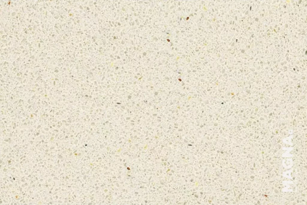 Agglo-Marmor – helle, marmorierte Kunststeinoberfläche
