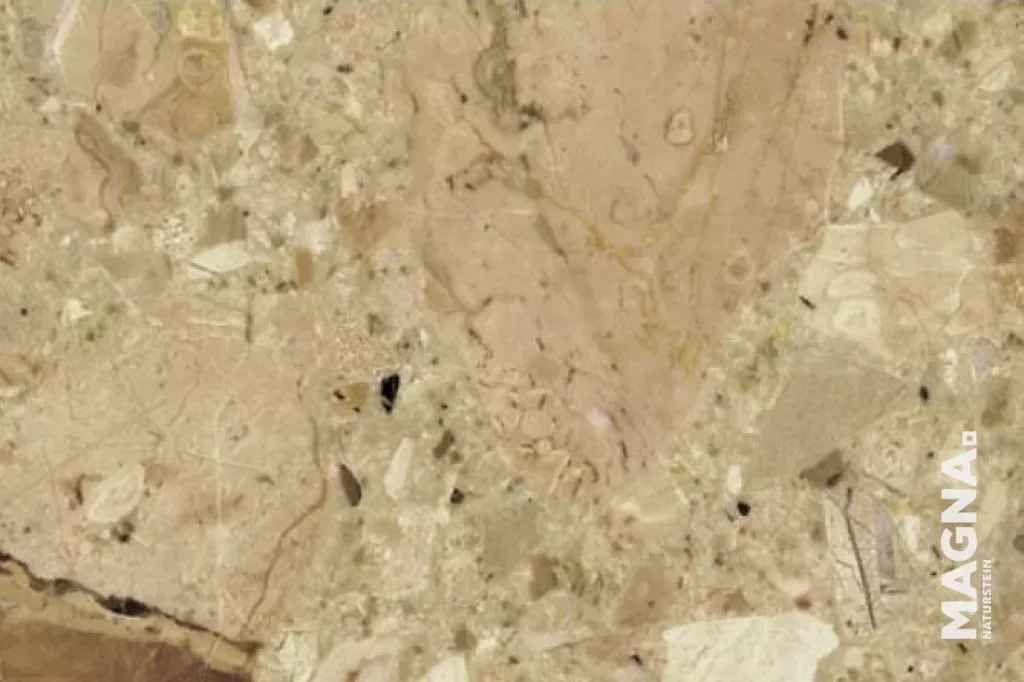 Kunststeine – Terrazzo-Oberfläche in Nahaufnahme